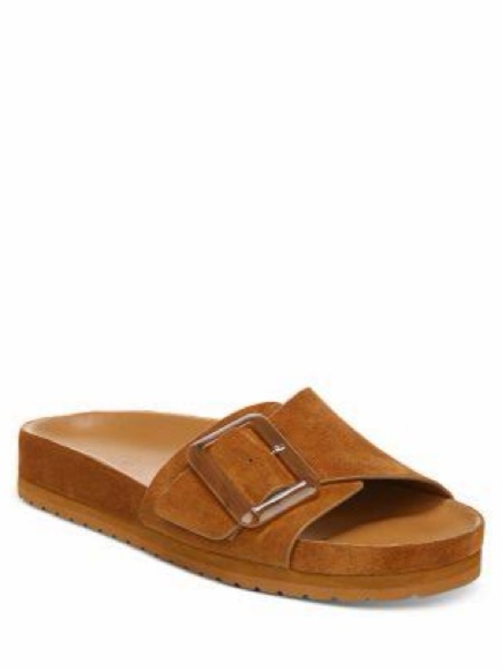 Vince Women's Grant Slide Sandal Brown Suede US Size 9 EU 39.5